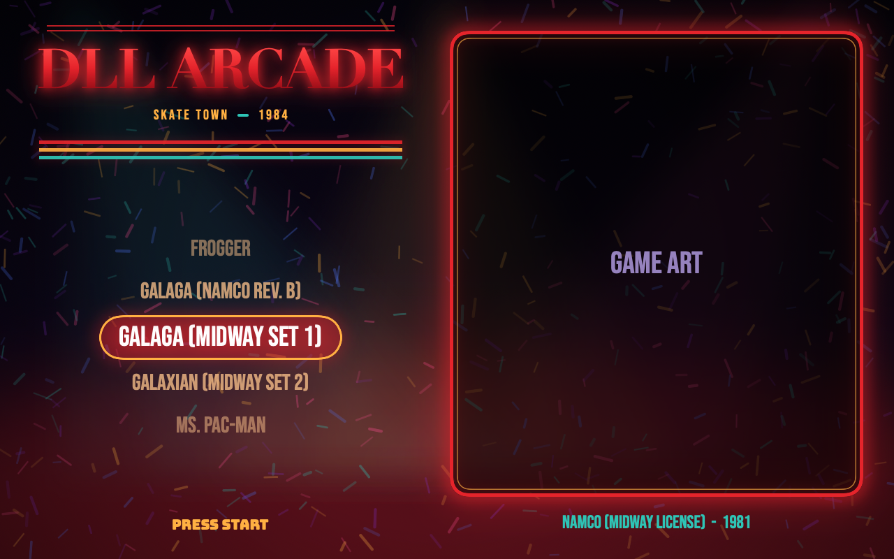 Skate Town 1984 retro arcade theme preview